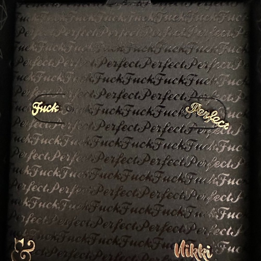 F*ck Perfect Gold Earrings - OBO